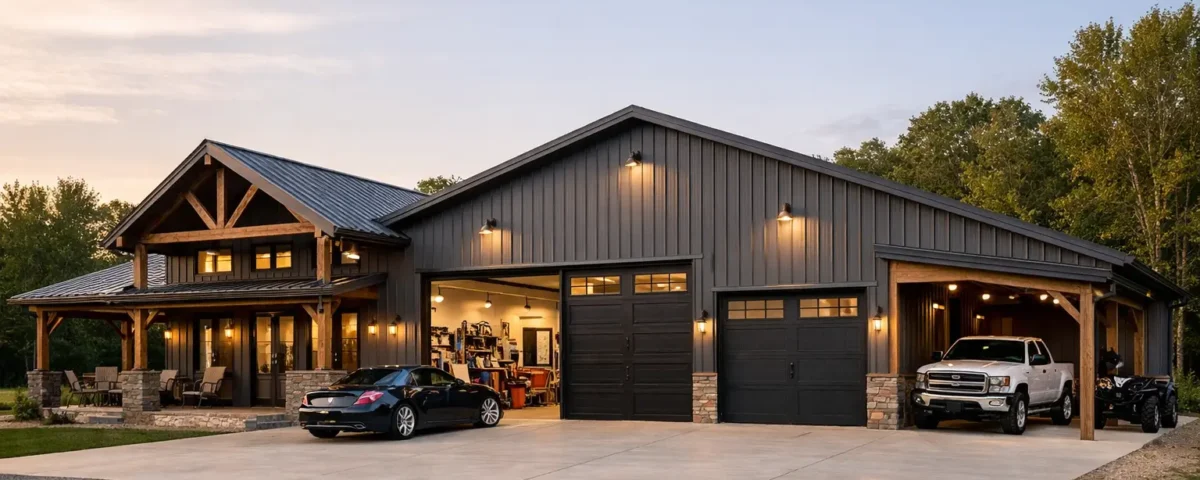 Barndominium Garage Combination Example Ideas