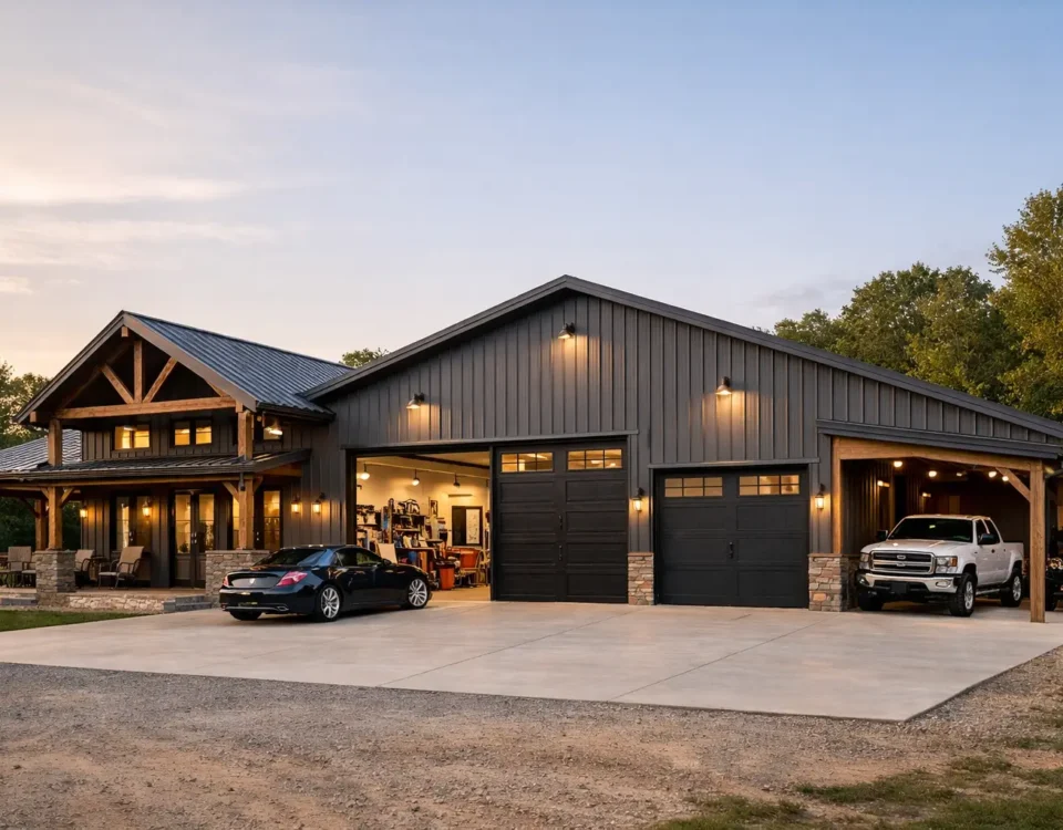 Barndominium Garage Combination Example Ideas