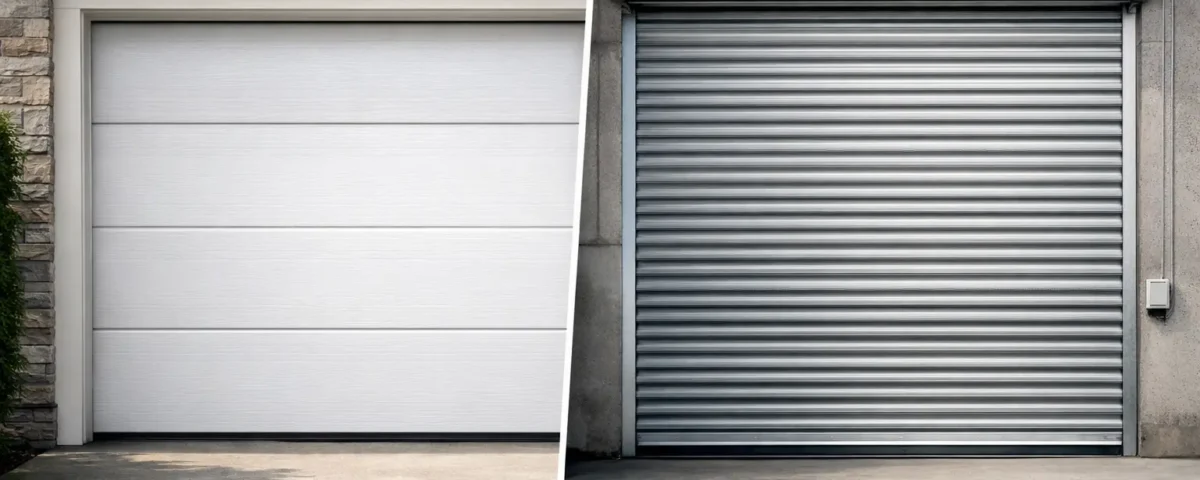 Sectional Garage Doors vs Roll Up