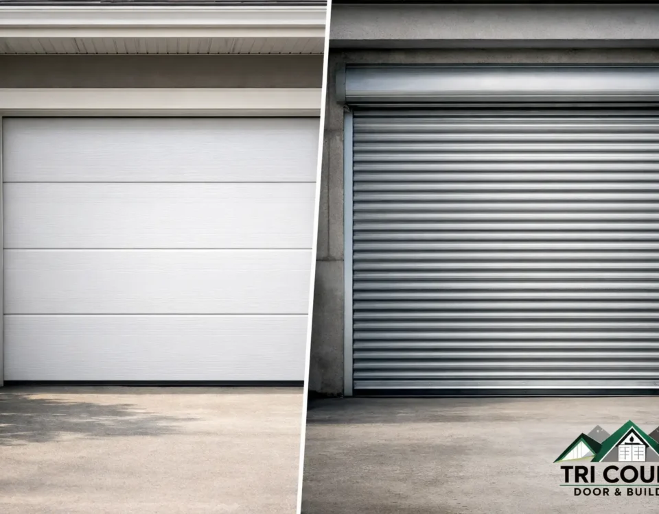 Sectional Garage Doors vs Roll Up