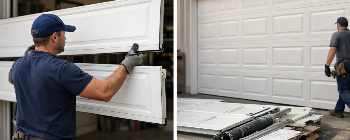 Garage Door Panel Replacement or Full Replacement?