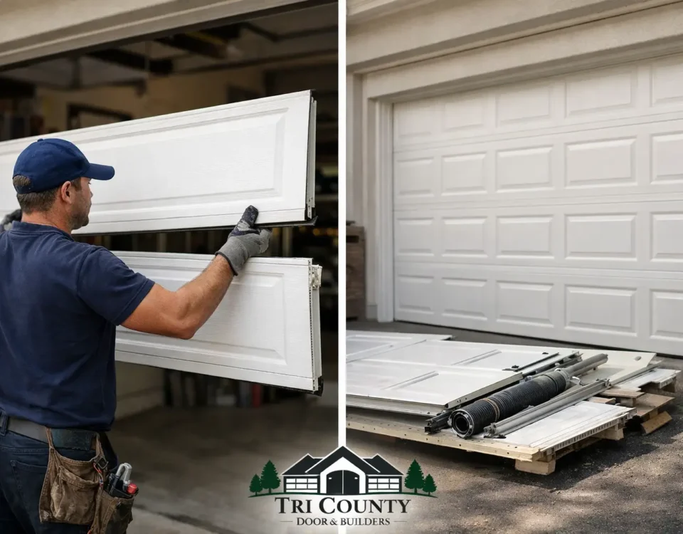 Garage Door Panel Replacement or Full Replacement?